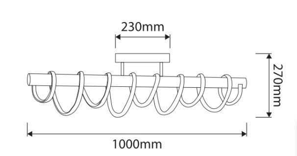 lámpara techo dimensiones